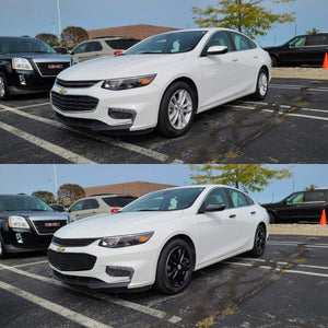 Trim Illusion -  Mesh Gloss Black Tape-on Patented Grille Overlay 16-18 Chevrolet Malibu L/LS/LT/LTZ/Hybrid 2 PCS