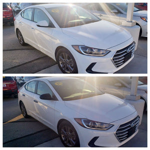 Trim Illusion - Gloss Black Patented Snap-on W/Tape Patented Door Handle Cover 16-21 Hyundai Elantra, 18-22 Hyundai Accent No Smart Key 8 PCS