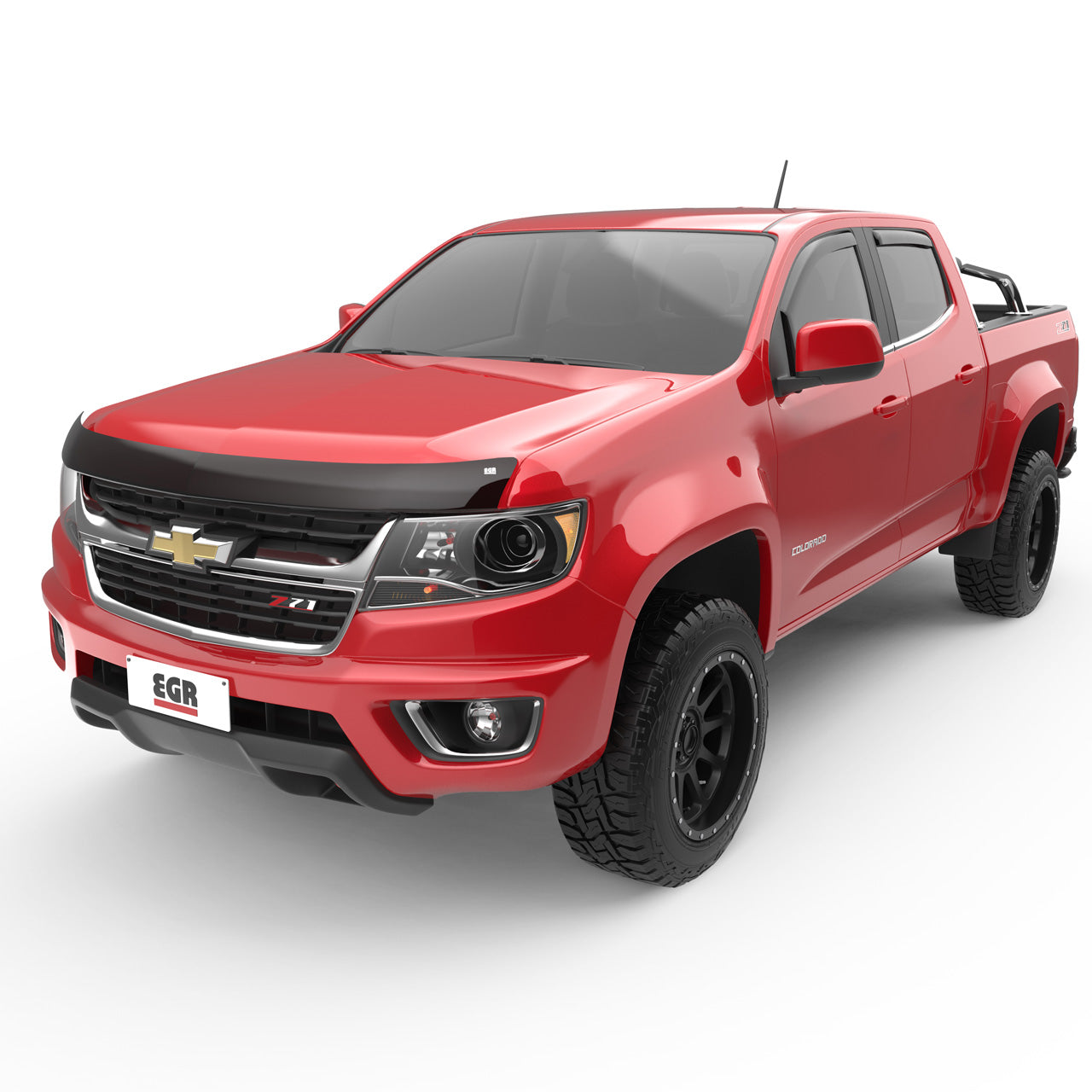 EGR Superguard Hood Guard Dark Smoke - 15+ Chevrolet Colorado