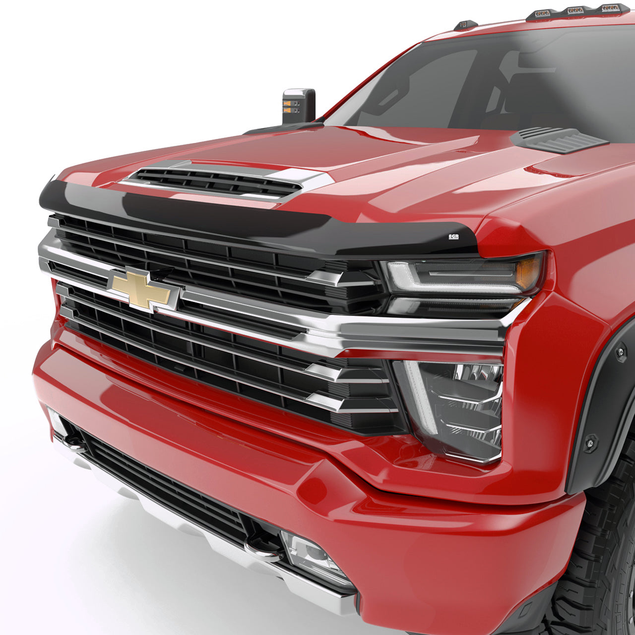 EGR Smoke Finish Superguard Hood Guard for Silverado 2500HD/3500HD