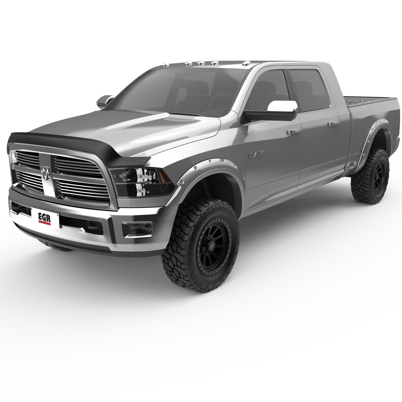 EGR Superguard Hood Guard Dark Smoke - 10-19 Ram 2500 & 11-19 Ram 3500