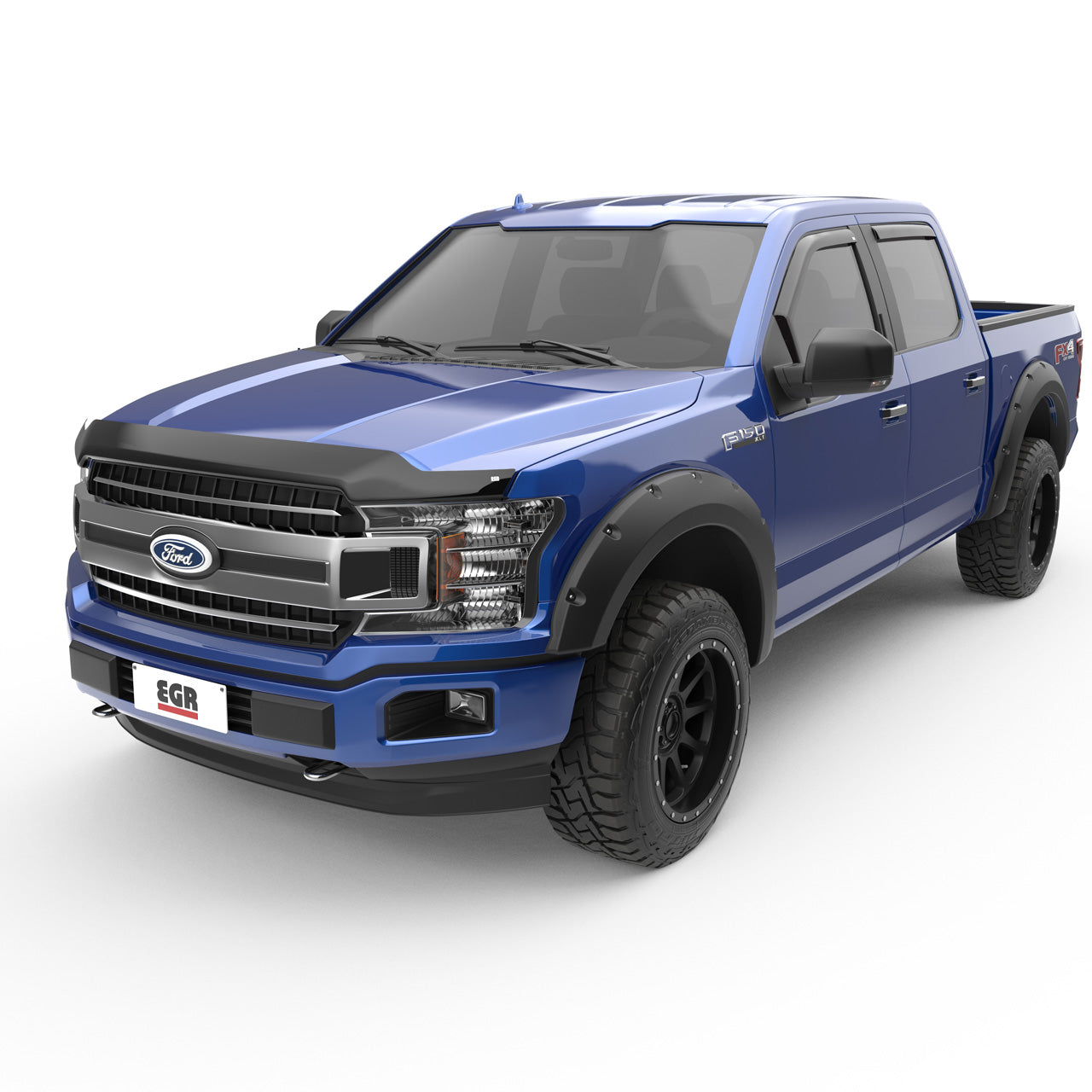 EGR Superguard Hood Guard Matte Black - 15-20 Ford F-150