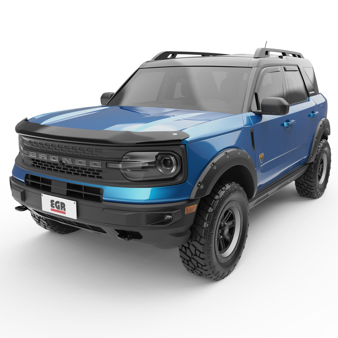 EGR Superguard Hood Guard Matte Black - 21+ Ford Bronco Sport