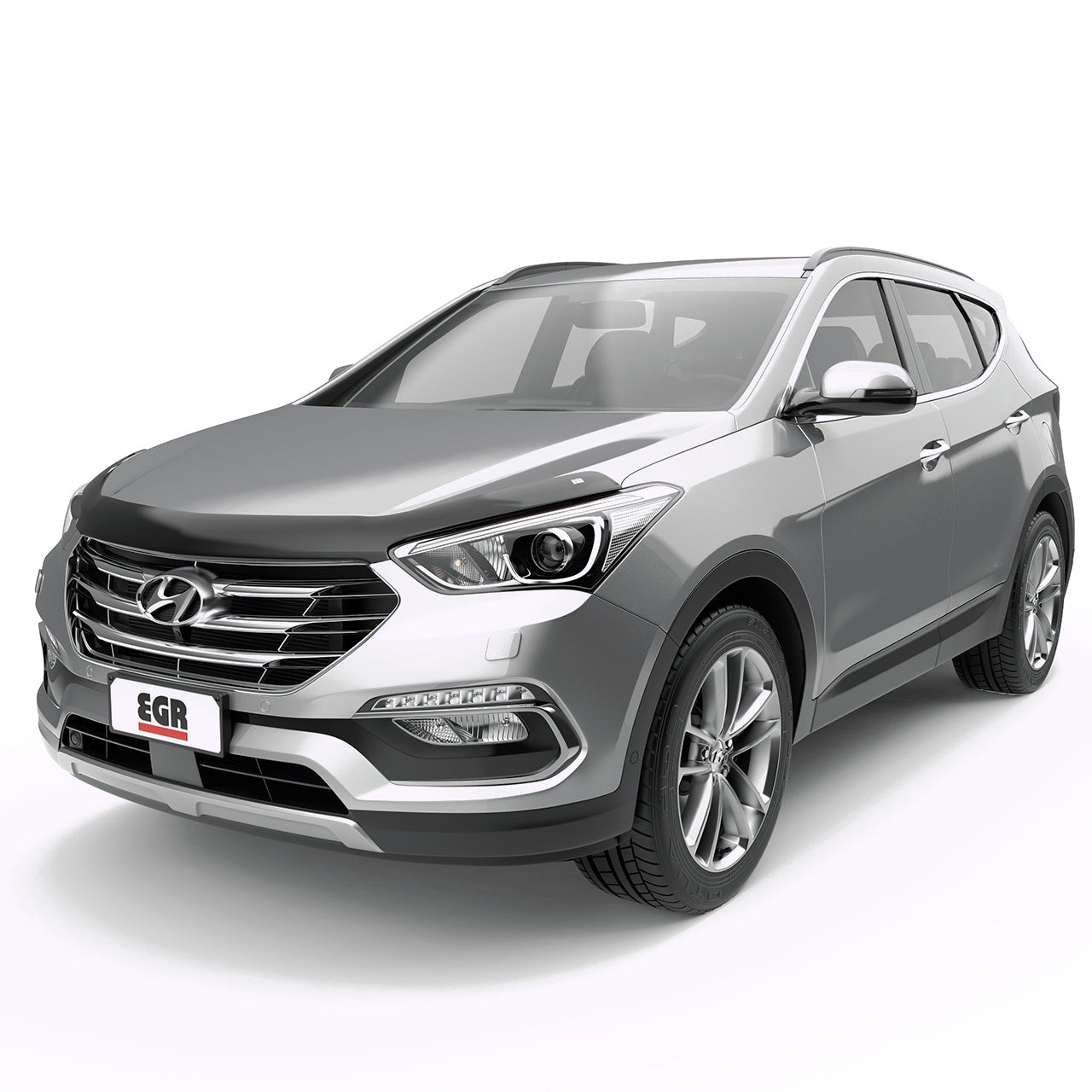 EGR Superguard Hood Guard Dark Smoke - 13-18 Hyundai Santa Fe