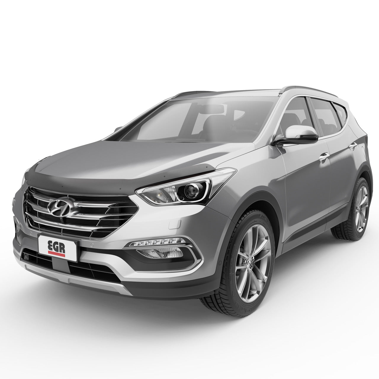 EGR Superguard Hood Guard Dark Smoke - 13-18 Hyundai Santa Fe