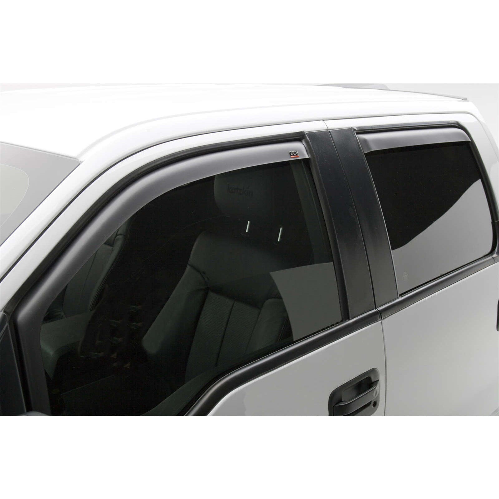 EGR In-channel Window Visors - Front Pair ONLY Dark Smoke - 15+ Chevrolet Colorado 15+ GMC Canyon