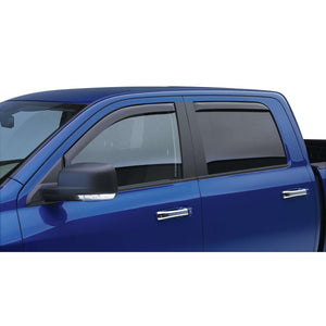 EGR In-channel Window Visors - Front & Rear Set Dark Smoke Extended Cab - 2007 Chevrolet Silverado & GMC Sierra 1500 Classic, 2500HD, 3500HD 99-06 Chevrolet Silverado & GMC Sierra 1500, 2500HD, 3500HD