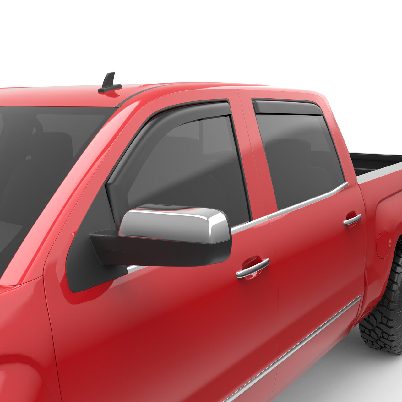 EGR 4pc Matte Finish In-channel Window Visors for GM Trucks