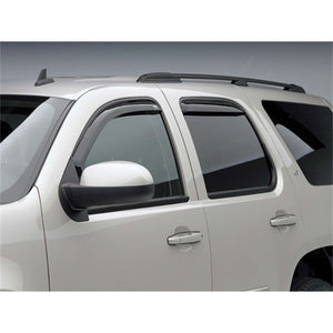EGR In-channel Window Visors Front & Rear Set Dark Smoke - 07-14 Chevrolet Tahoe & GMC Yukon