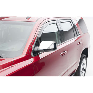 EGR In-channel Window Visors Front & Rear Set Dark Smoke - 15-20 Chevrolet Tahoe & GMC Yukon