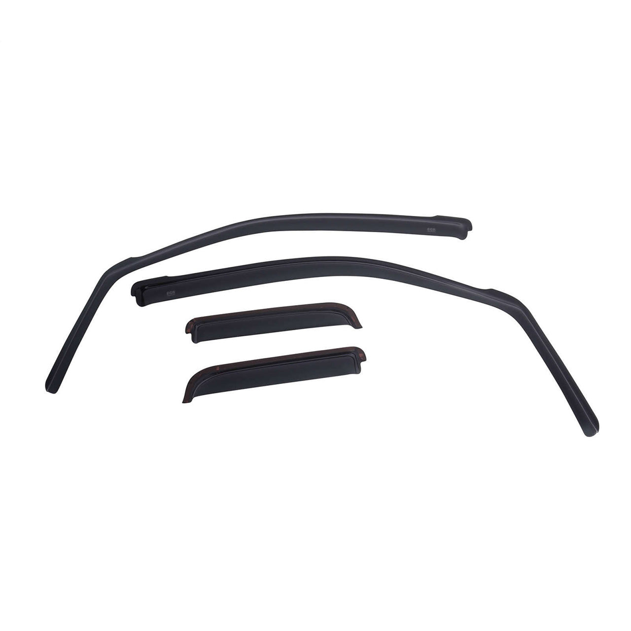 EGR In-channel Window Visors - Front & Rear Set Matte Black - 19-23 Chevrolet Blazer