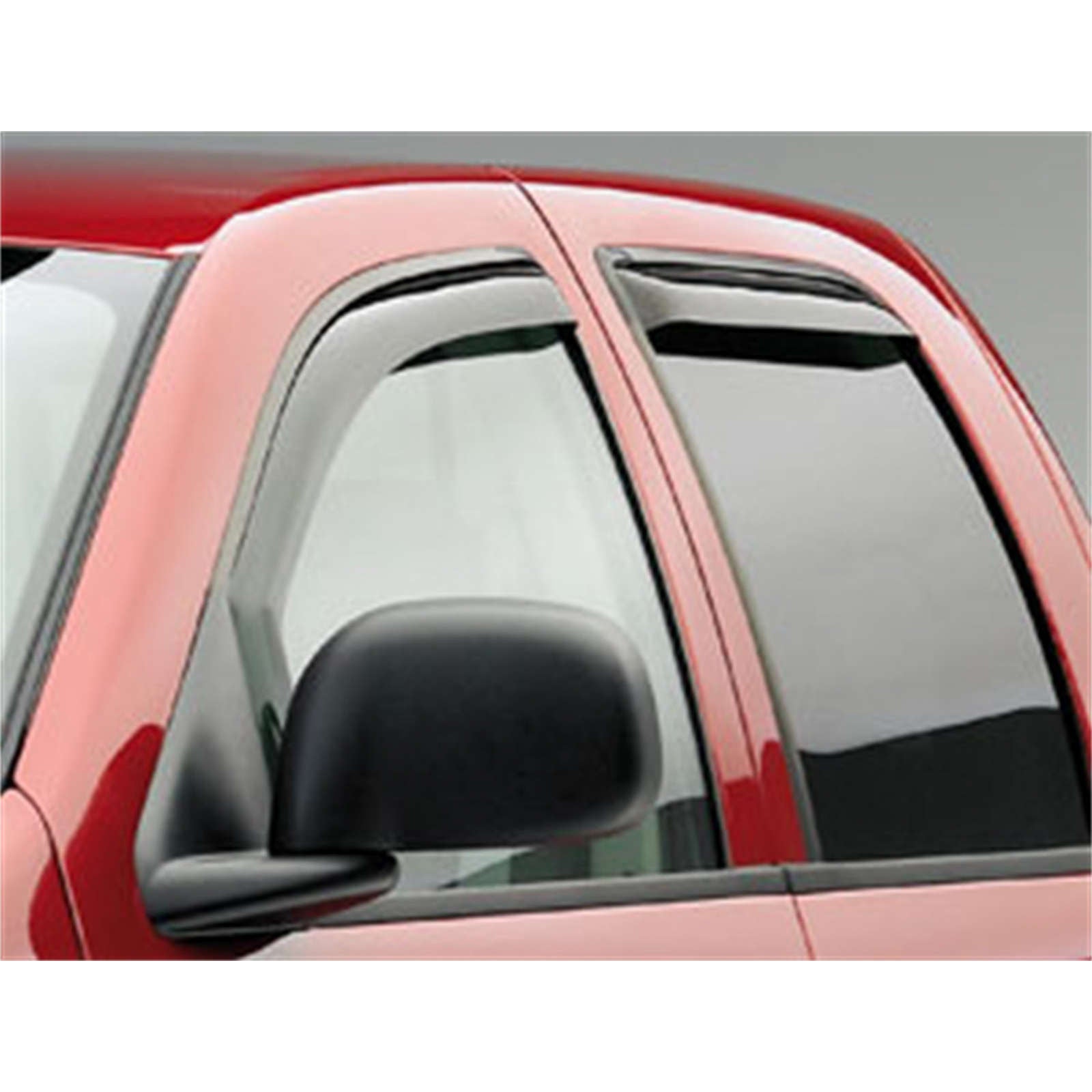 EGR In-channel Window Visors Front & Rear Set Dark Smoke - Crew Cab 02-08 Dodge Ram 1500 03-09 Dodge Ram & 3500