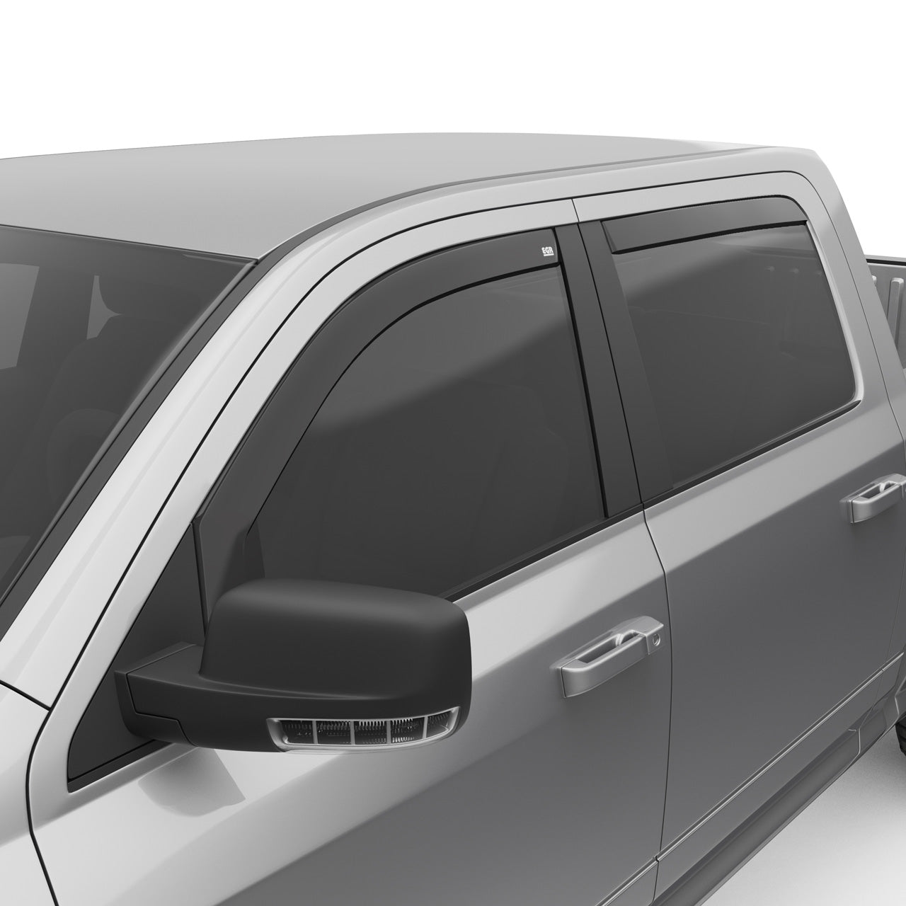 EGR 4pc Smoke Finish In-channel Window Visors for 1500 DS