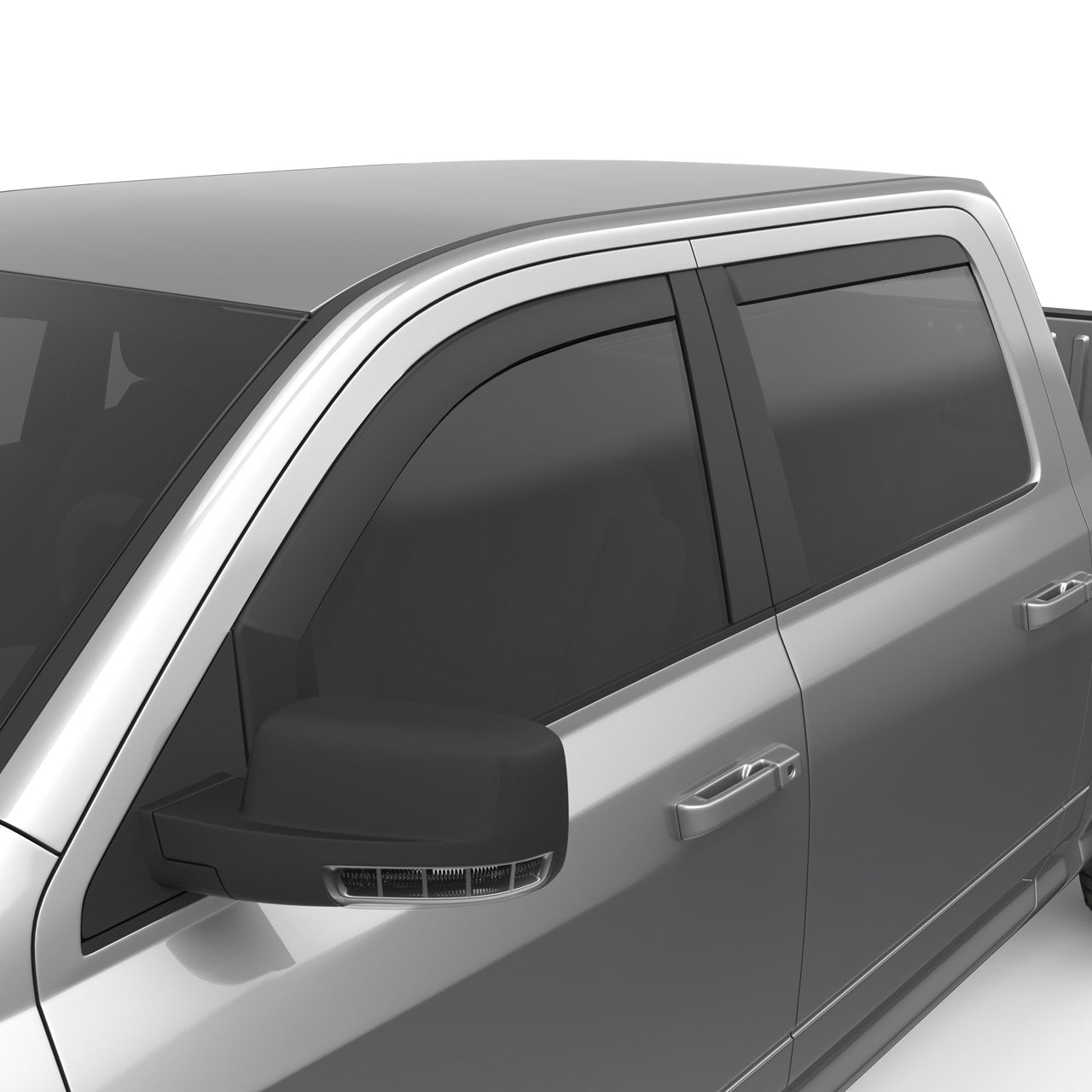 EGR 4pc Matte Finish In-channel Window Visors for 1500 DS