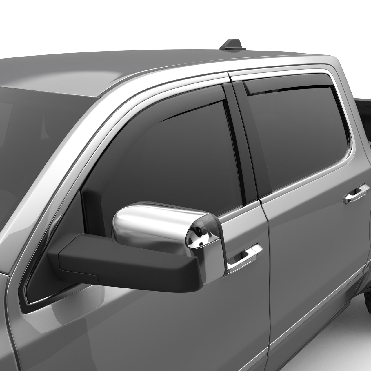 EGR 4pc Matte Finish In-channel Window Visors for 1500 DT
