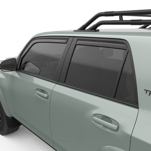 EGR In-channel Window Visors Front & Rear Set Dark Smoke - 10-23 Toyota 4Runner