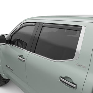 EGR In-channel Window Visors - Front & Rear Set Dark Smoke - 2022+ Toyota Tundra