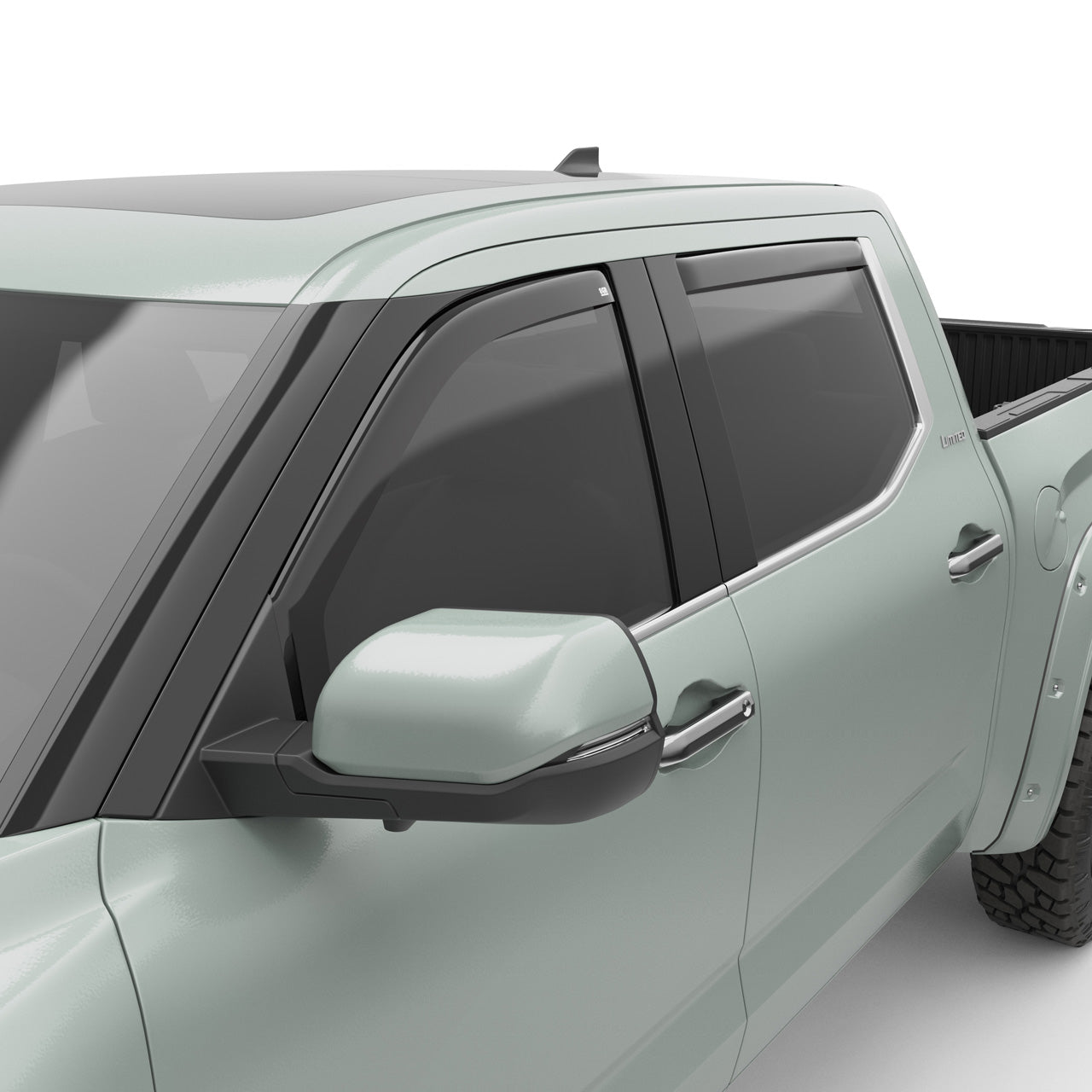 EGR 4pc Smoke Finish In-channel Window Visors for Tundra
