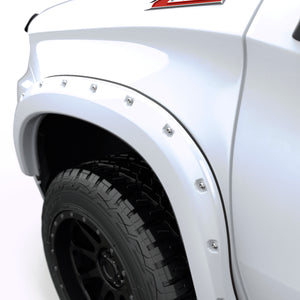 EGR Traditional Bolt-on look Fender Flares - 22.5+ Refresh Chevrolet Silverado 1500 Painted to Code Summit White set of 4