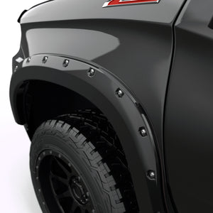 EGR Traditional Bolt-on look Fender Flares - 22.5+ Refresh Chevrolet Silverado 1500 Painted to Code Black set of 4