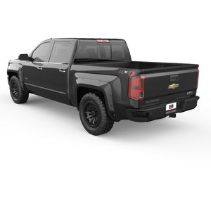 EGR Traditional Bolt-on look Fender Flares - 14-18 Chevrolet Silverado 1500 Short Box Only Painted to Code Black set of 4
