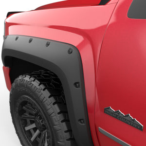 EGR Traditional Bolt-on look Fender Flares with Black-out Bolt Kit - 14-18 Chevrolet Silverado 1500 Short Box Only set of 4