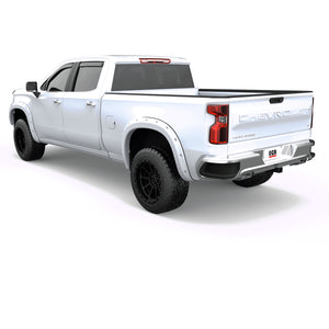 EGR Traditional Bolt-on look Fender Flares - 19-22 Chevrolet Silverado 1500 Painted to Code Summit White set of 4