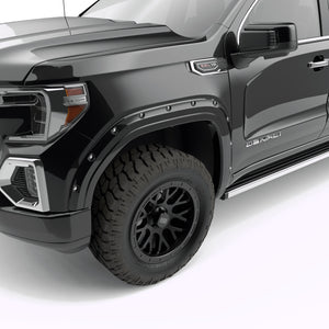 EGR Traditional Bolt-on look Fender Flares - 19-23 GMC Sierra 1500 Painted to Code Black set of 4