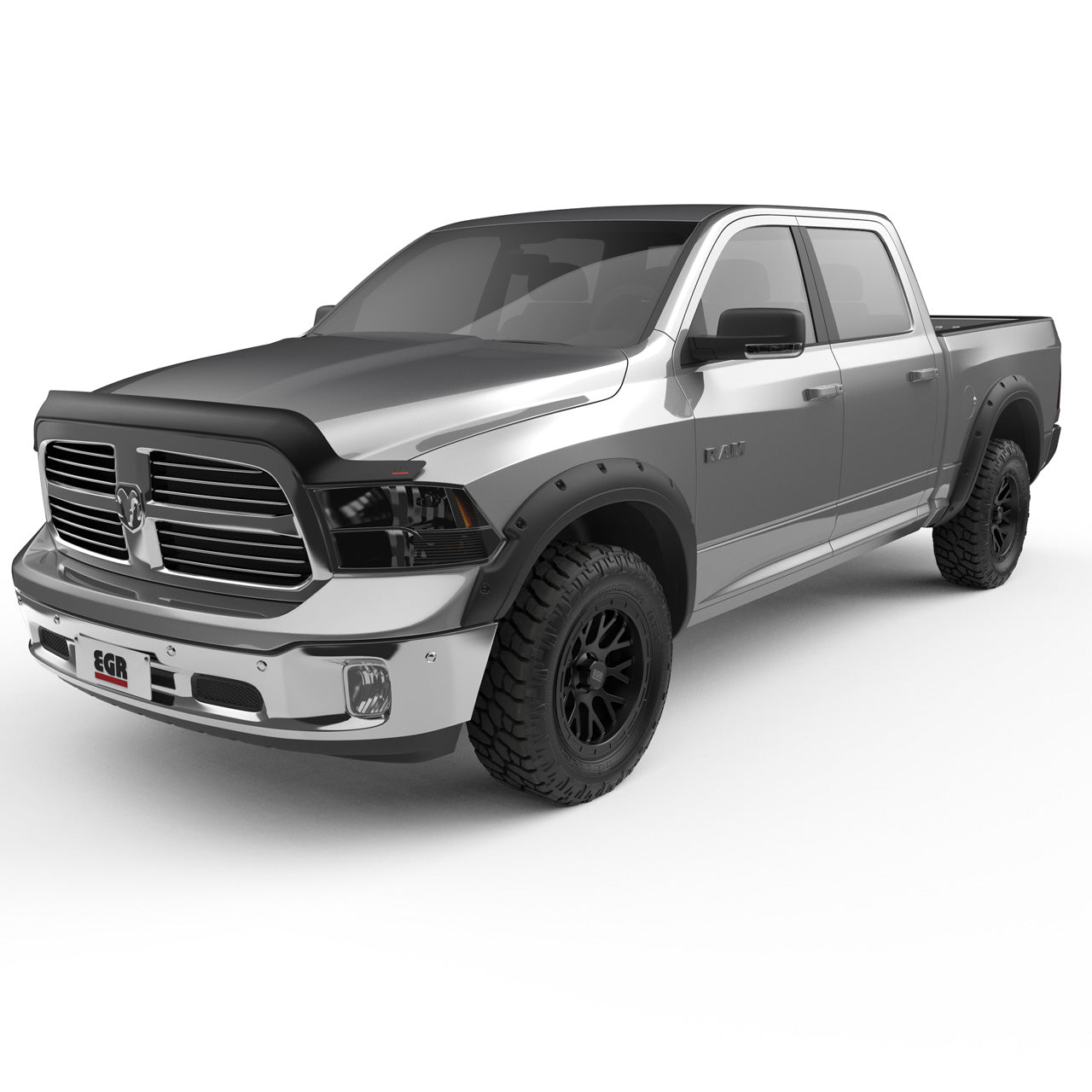 EGR Traditional Bolt-on look Fender Flares with Black-out - Bolt Kit 09-18 Ram 1500 19-22 Ram 1500 Classic set of 4