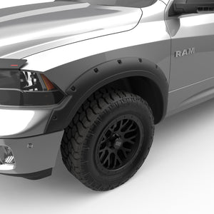 EGR Traditional Bolt-on look Fender Flares with Black-out - Bolt Kit 09-18 Ram 1500 19-22 Ram 1500 Classic set of 4