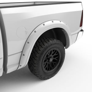 EGR Traditional Bolt-on look Fender Flares - 11-18 Ram 1500 19-22 Ram 1500 Classic Painted to Code Bright White