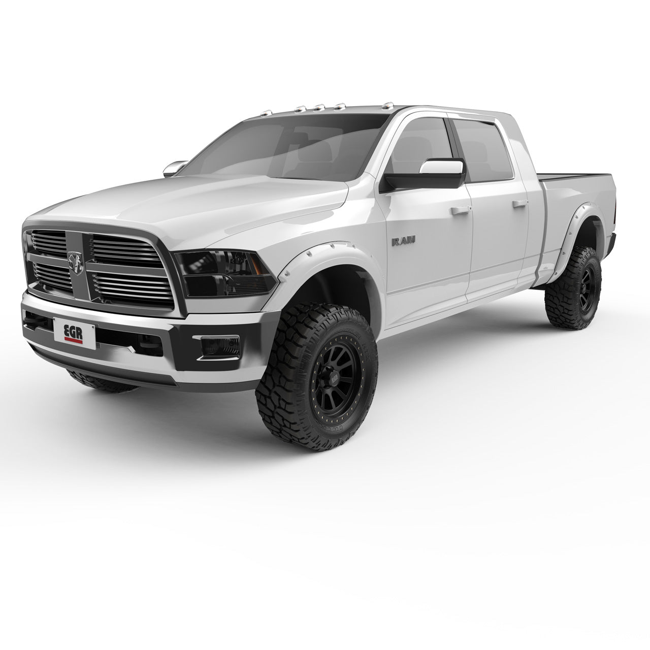 EGR Traditional Bolt-on look Fender Flares - 11-18 Ram 2500 & 3500 2010 Dodge Ram 2500 & 3500 Painted to Code Bright White set of 4