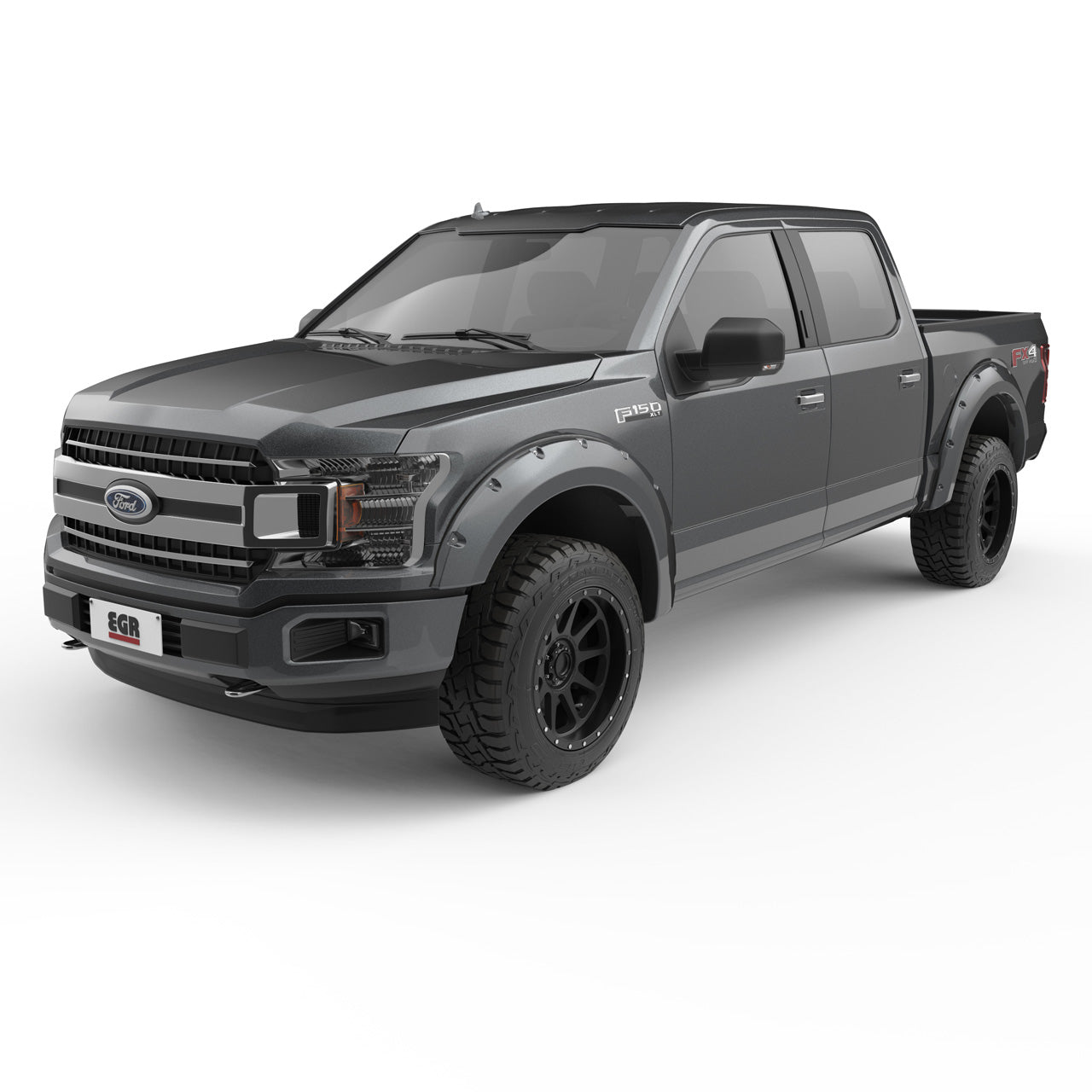 EGR Traditional Bolt-on look Fender Flares - 15-17 Ford F-150 non-Raptor Painted to Code Magnetic set of 4