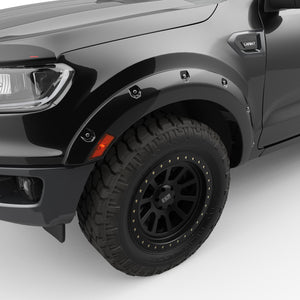 EGR Traditional Bolt-on look Fender Flares - 19-22 Ford Ranger Painted to Code Shadow Black set of 4