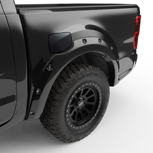 EGR Traditional Bolt-on look Fender Flares - 19-22 Ford Ranger Painted to Code Shadow Black set of 4