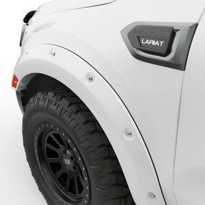 EGR Traditional Bolt-on look Fender Flares - 19-22 Ford Ranger Painted to Code Oxford White set of 4