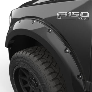 EGR Traditional Bolt-on look Fender Flares - 18-20 Ford F-150 non-Raptor Painted to Code Black set of 4