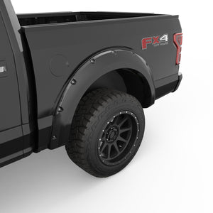 EGR Traditional Bolt-on look Fender Flares - 18-20 Ford F-150 non-Raptor Painted to Code Black set of 4
