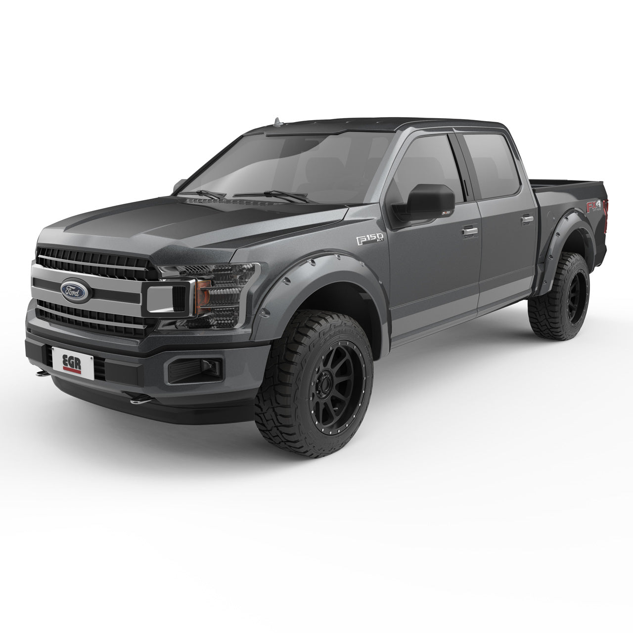 EGR Traditional Bolt-on look Fender Flares - 18-20 Ford F-150 non-Raptor Painted to Code Magnetic set of 4