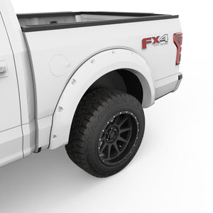 EGR Traditional Bolt-on look Fender Flares - 18-20 Ford F-150 non-Raptor Painted to Code Oxford White Set of 4