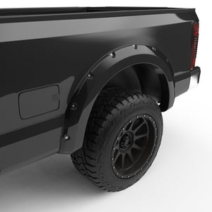 EGR Traditional Bolt-on look Fender Flares - 11-16 Ford F-250 & F-350 Super Duty Painted to Code Black set of 4