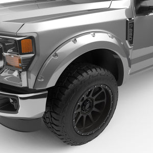 EGR Traditional Bolt-on look Fender Flares - 11-16 Ford F-250 & F-350 Super Duty  Painted to Code Ingot Silver set of 4