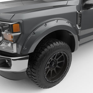 EGR Traditional Bolt-on look Fender Flares - 17-22 Ford F-250 & F-350 Super Duty Painted to Code Magnetic set of 4