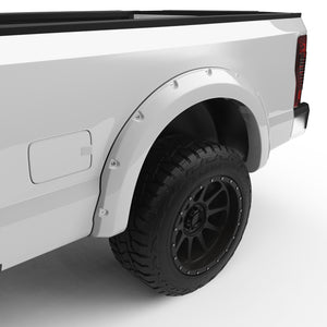 EGR Traditional Bolt-on look Fender Flares - 17-22 Ford F-250 & F-350 Super Duty Painted to Code Oxford White set of 4