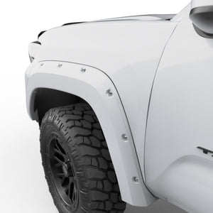 EGR Traditional Bolt-on look Fender Flares - 16-23 Toyota Tacoma Paint to Code White set of 4