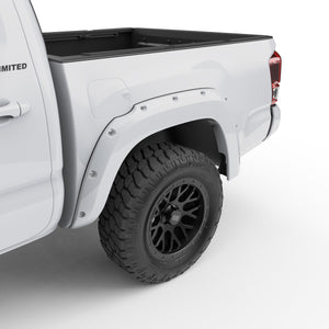EGR Traditional Bolt-on look Fender Flares - 16-23 Toyota Tacoma Paint to Code White set of 4