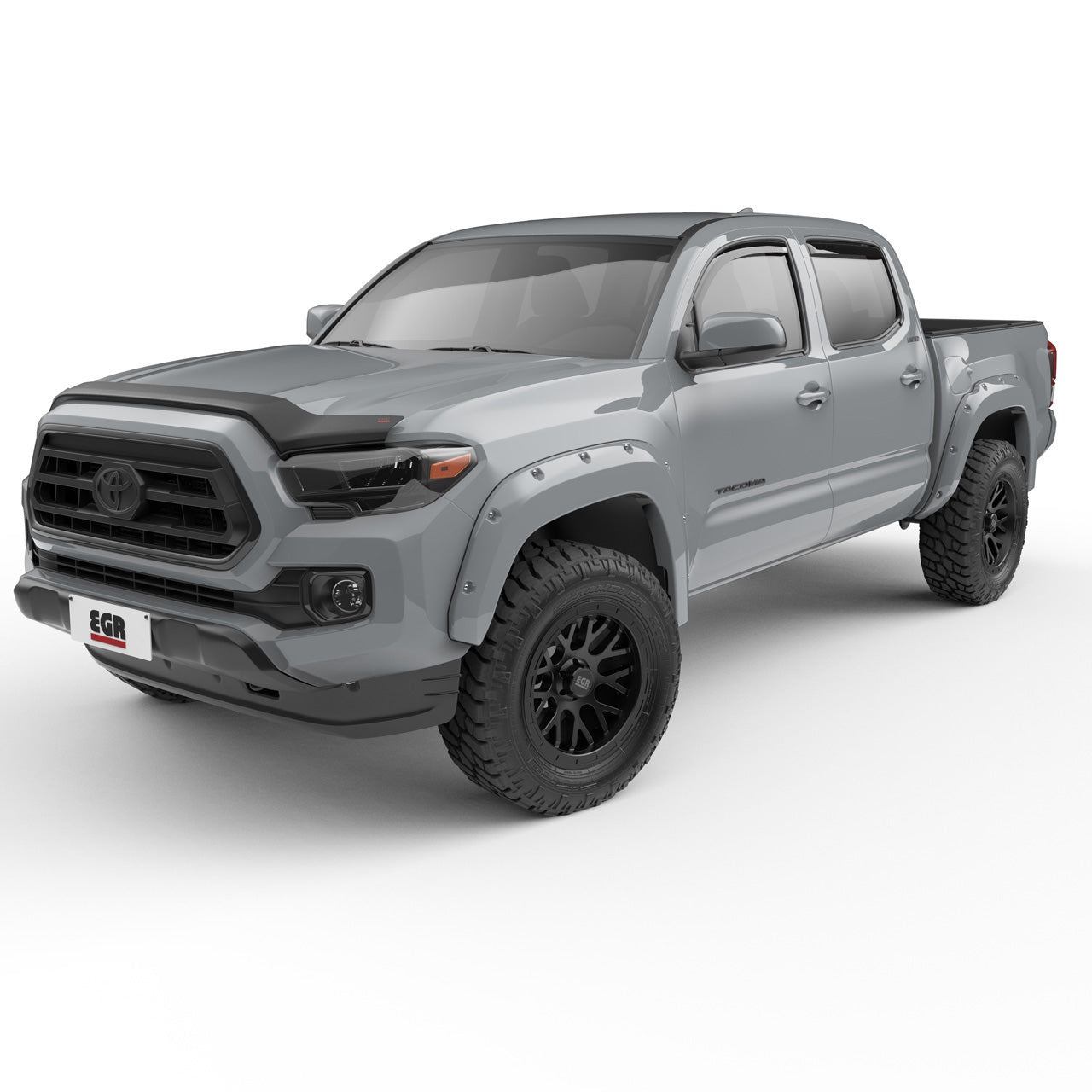 EGR Traditional Bolt-on look Fender Flares - 16-23 Toyota Tacoma Paint to Code Grey set of 4