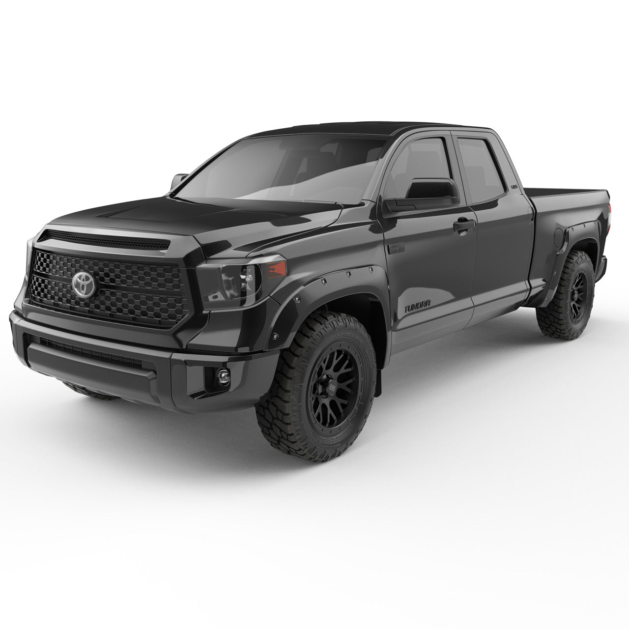 EGR Traditional Bolt-on look Fender Flares - 14-21 Toyota Tundra Painted to Code Black set of 4