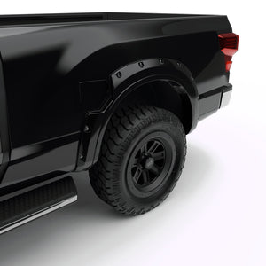 EGR Traditional Bolt-on look Fender Flares - 16-23 Nissan Titan PRO4X /XD Painted to Code Black set of 4