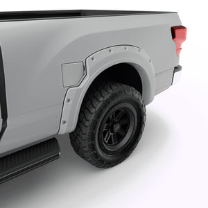 EGR Traditional Bolt-on look Fender Flares - 16-23 Nissan Titan PRO4X /XD Painted to Code White set of 4